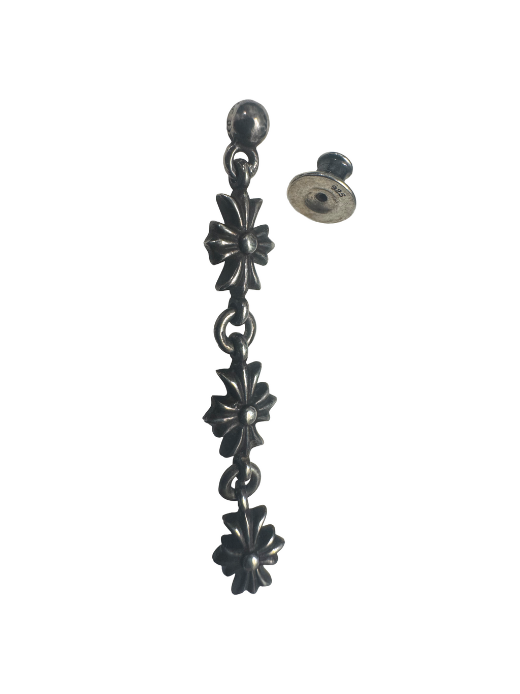 Chrome Hearts Tiny E Plus 3 Drop Earring