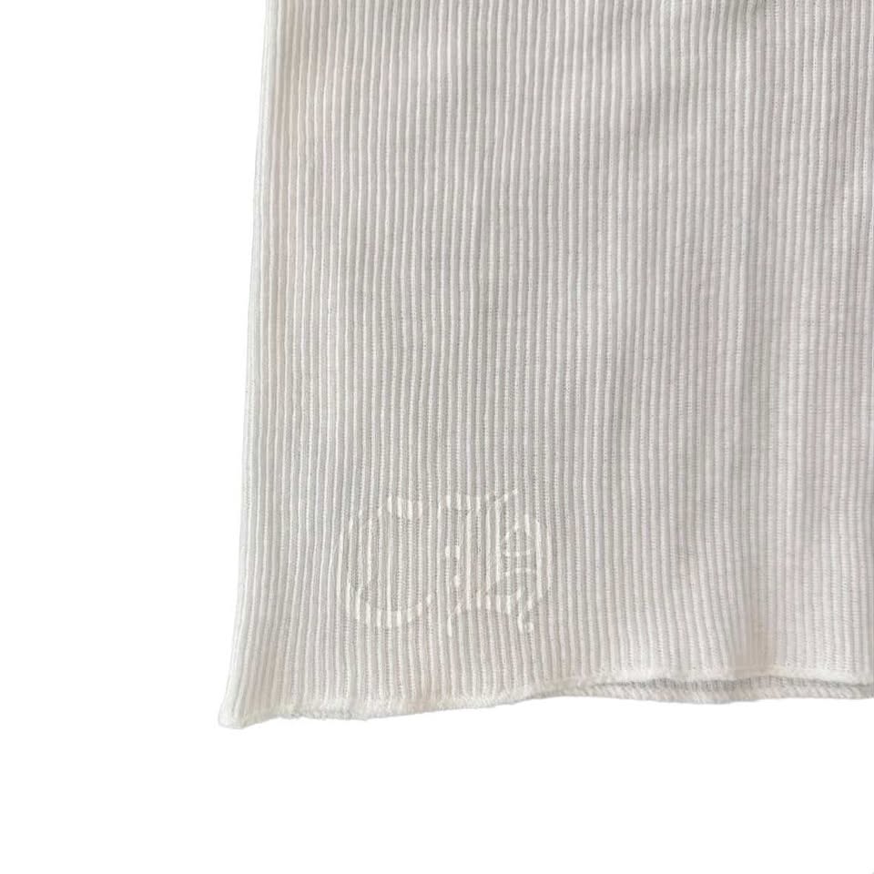 Chrome Hearts White Richard Stark flipping-off Tank-top