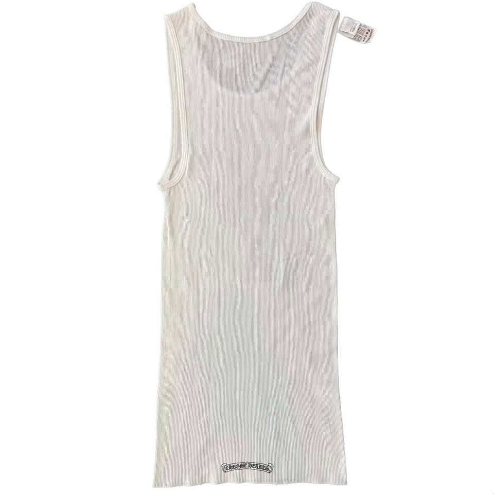 Chrome Hearts White Richard Stark flipping-off Tank-top