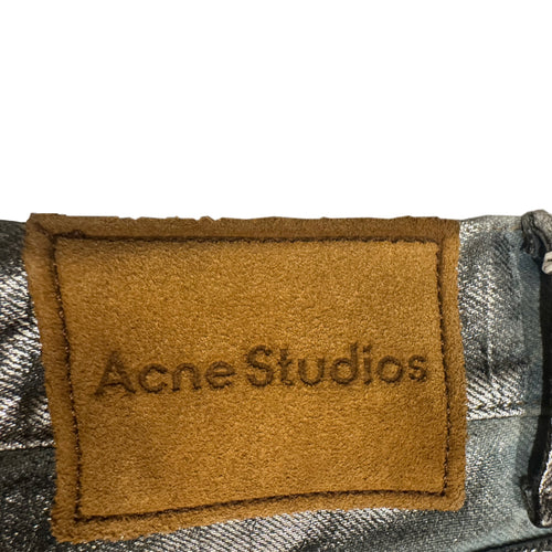Acne Studios blue/Silver waxed denim Jeans