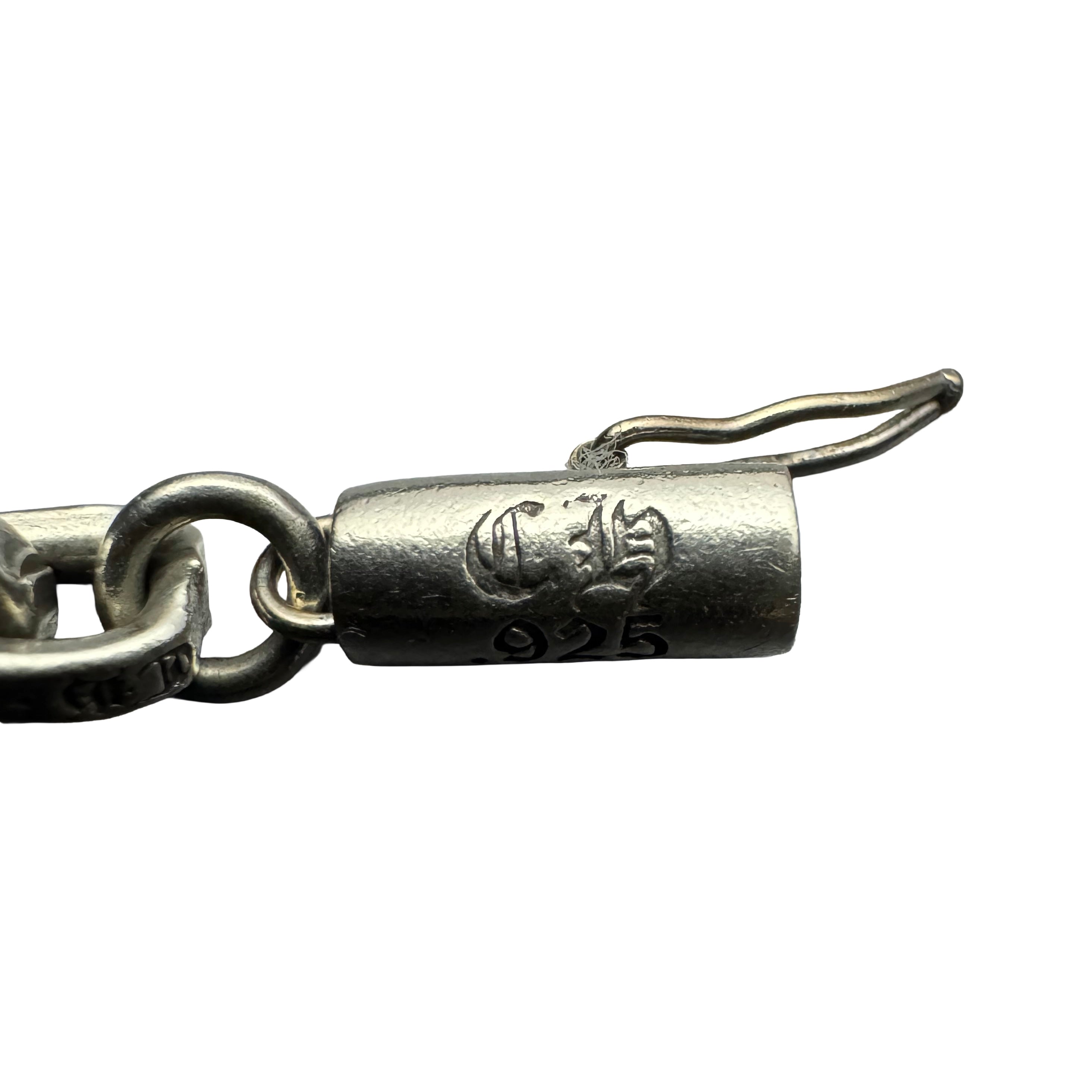 Chrome Hearts Silver Paper Chain Bracelet - 7 Inch