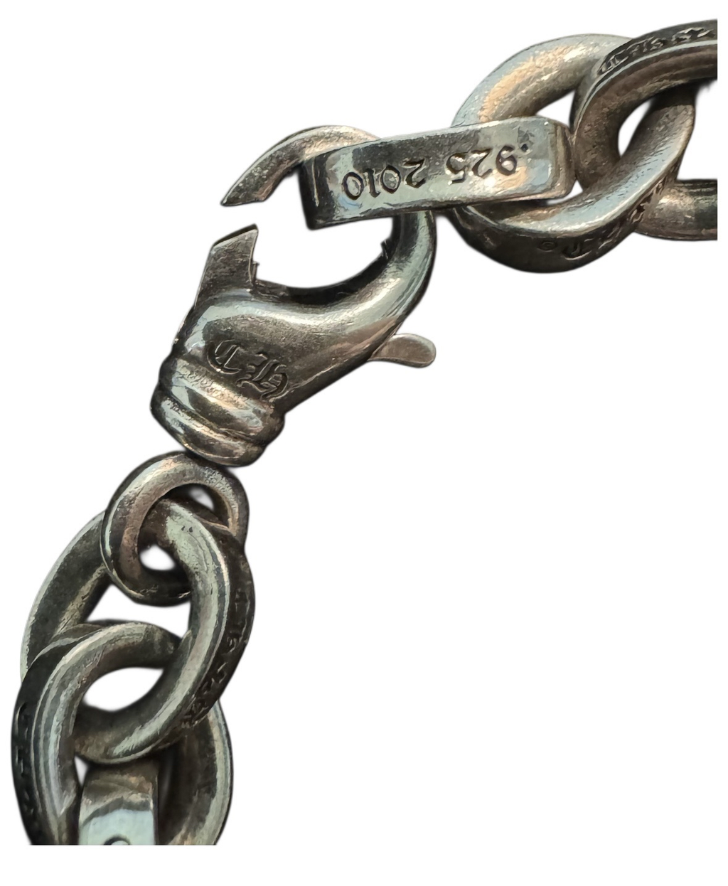 Chrome Hearts Large Paperchain Bracelet with Lobster Clasp 7IN