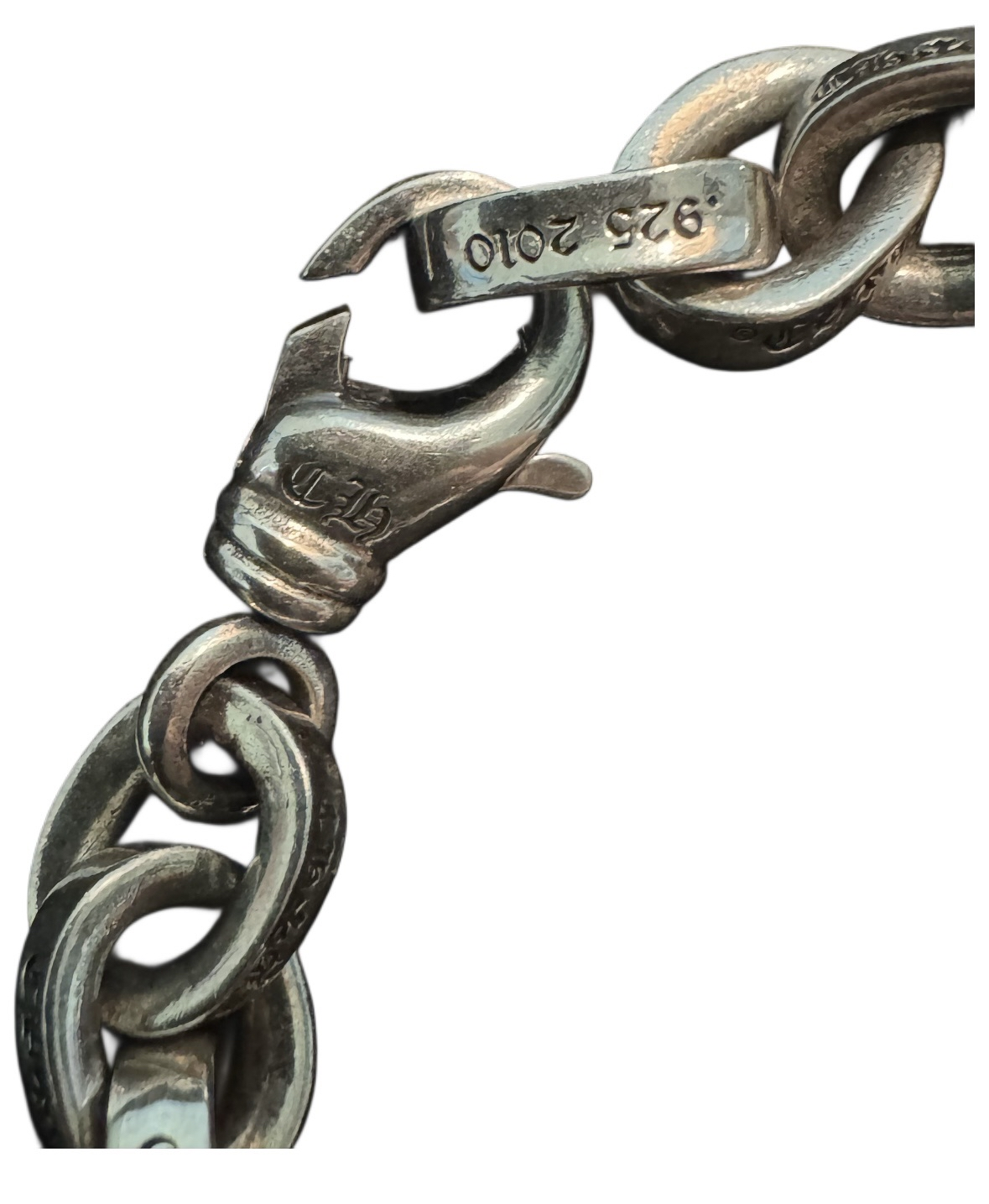 Chrome Hearts Large Paperchain Bracelet with Lobster Clasp 7IN