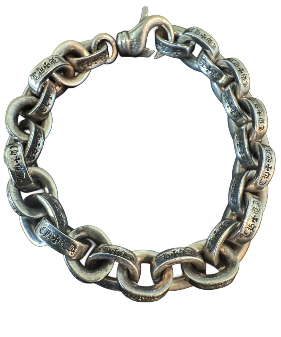 Chrome Hearts Large Paperchain Bracelet with Lobster Clasp 7IN