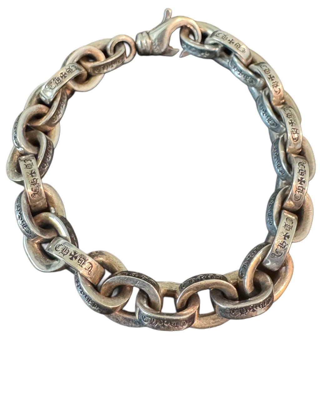 Chrome Hearts Large Paperchain Bracelet with Lobster Clasp 7IN