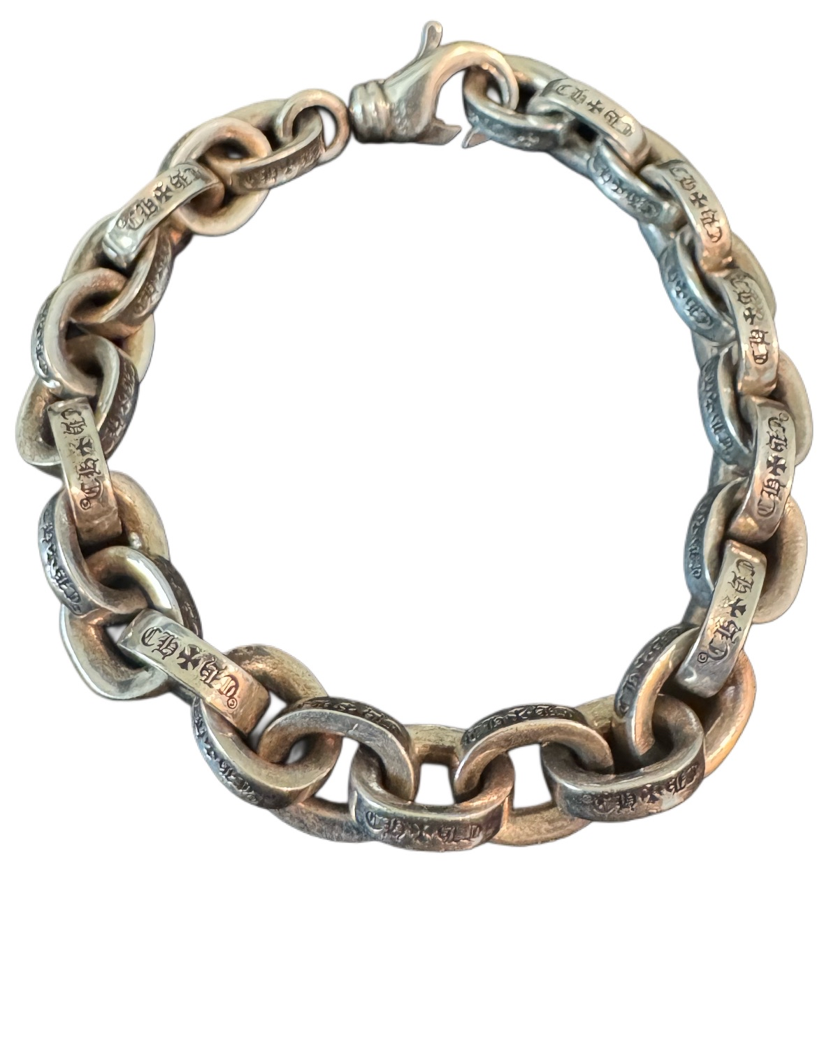 Chrome Hearts Large Paperchain Bracelet with Lobster Clasp 7IN