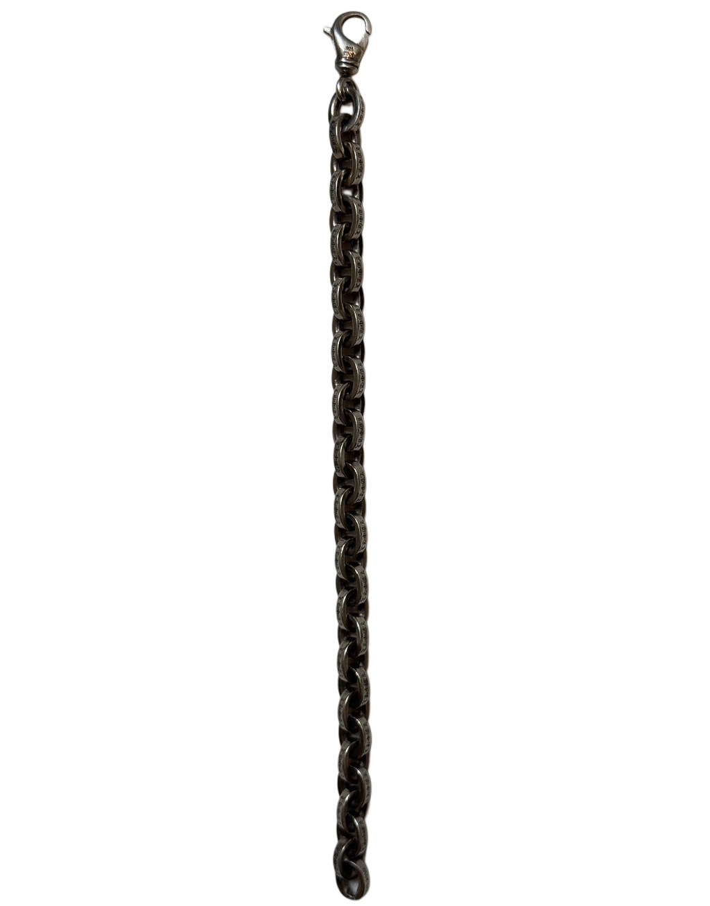 Chrome Hearts Large Paperchain Bracelet with Lobster Clasp 8IN