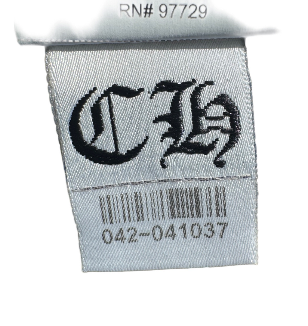 Chrome Hearts Black Cemetery Cross Patch on Black Trucker Hat