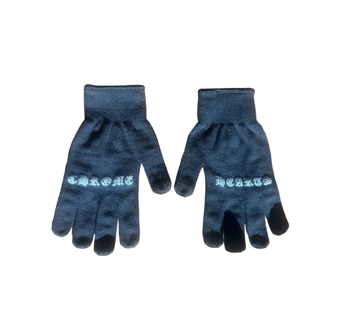 Chrome Hearts White on Black Gloves