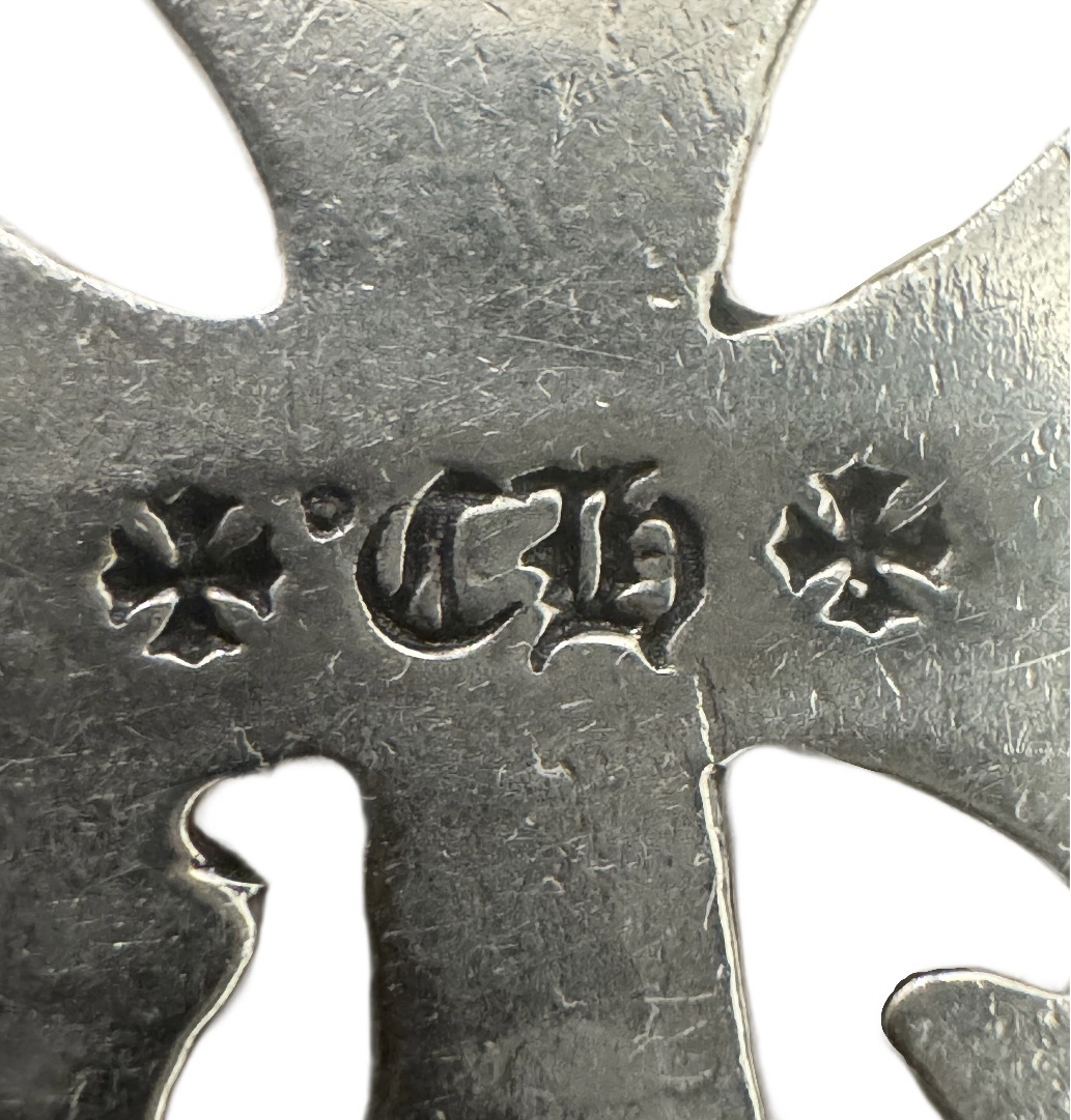Chrome Hearts Mini Triple Cross Cemetery Silver Pendant