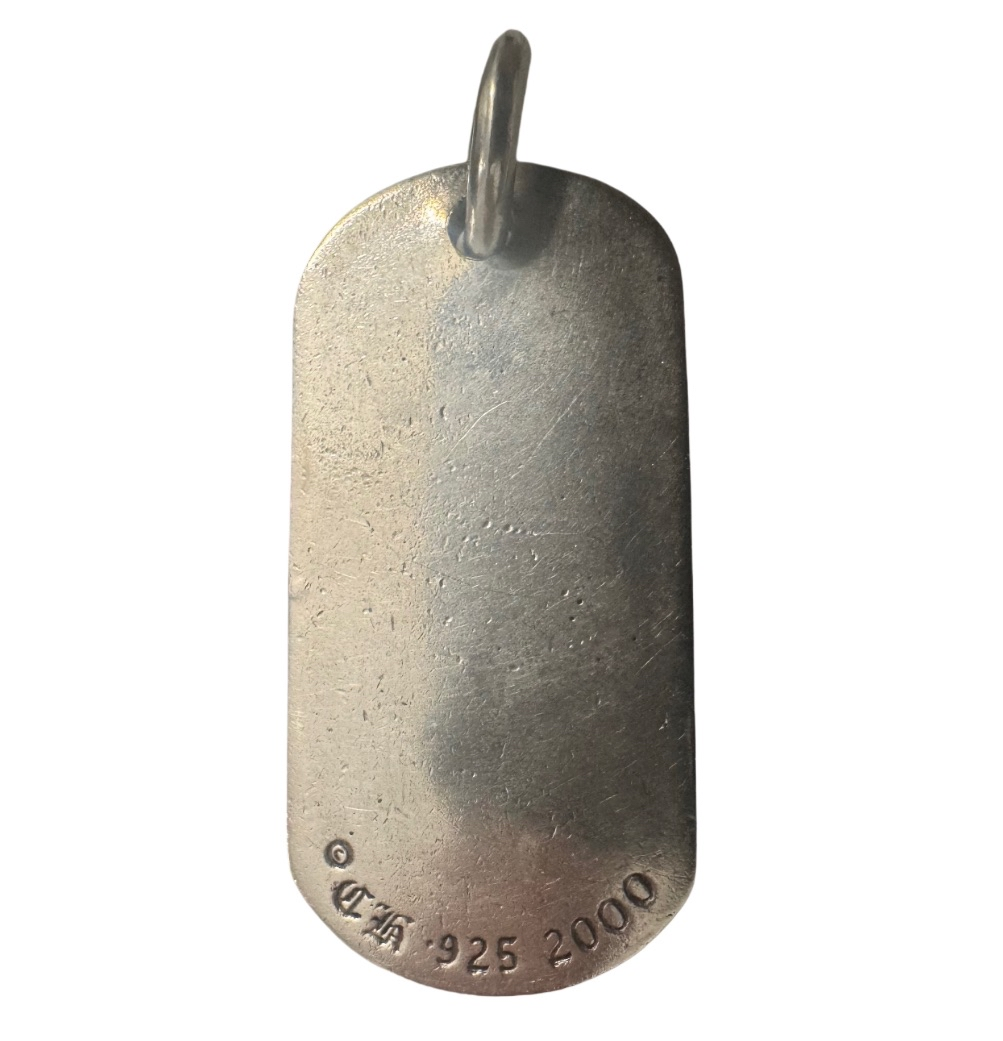 Chrome Hearts Silver Los Angeles Dog Tag Pendant