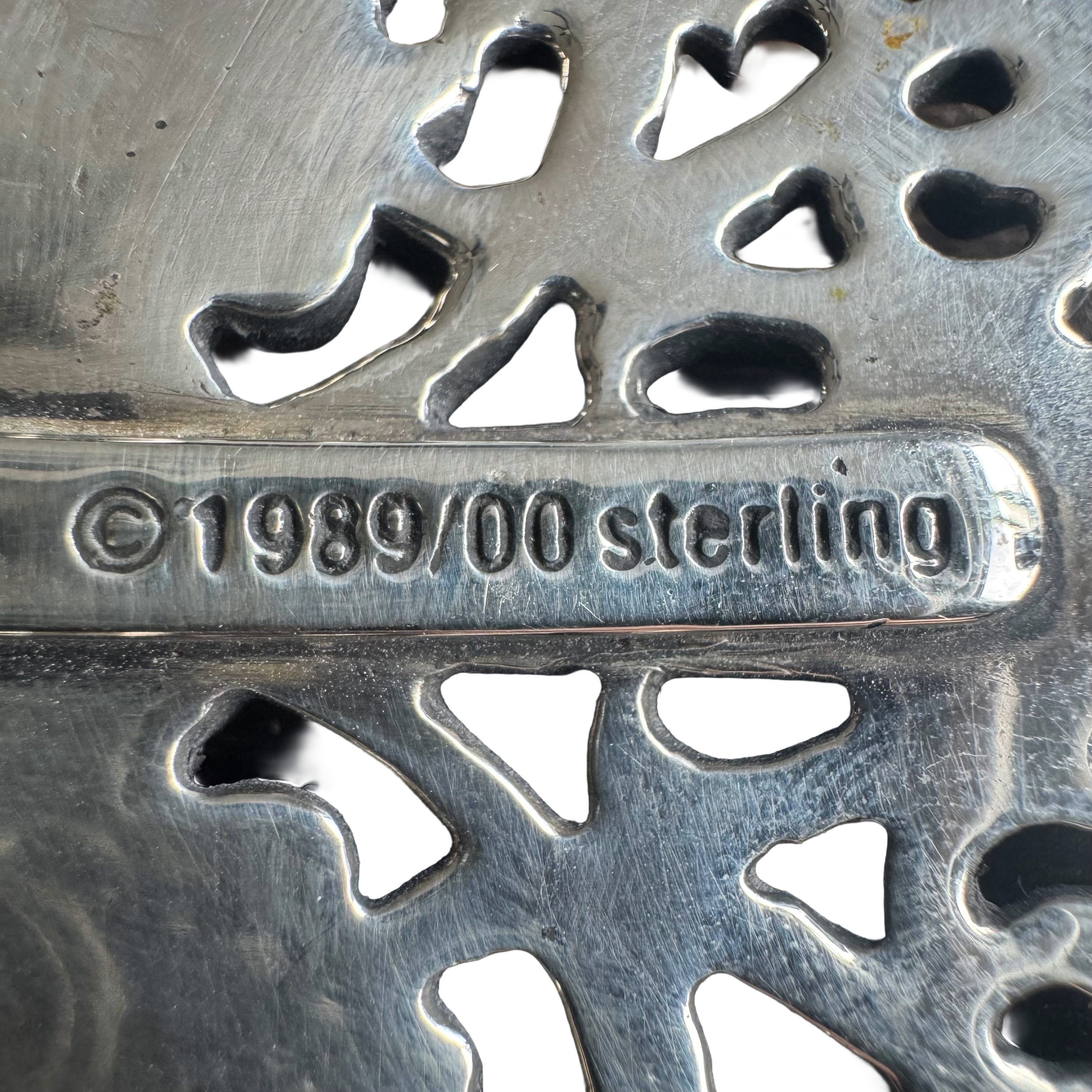 Chrome Hearts Silver 1.5 Inch Oval Buckle