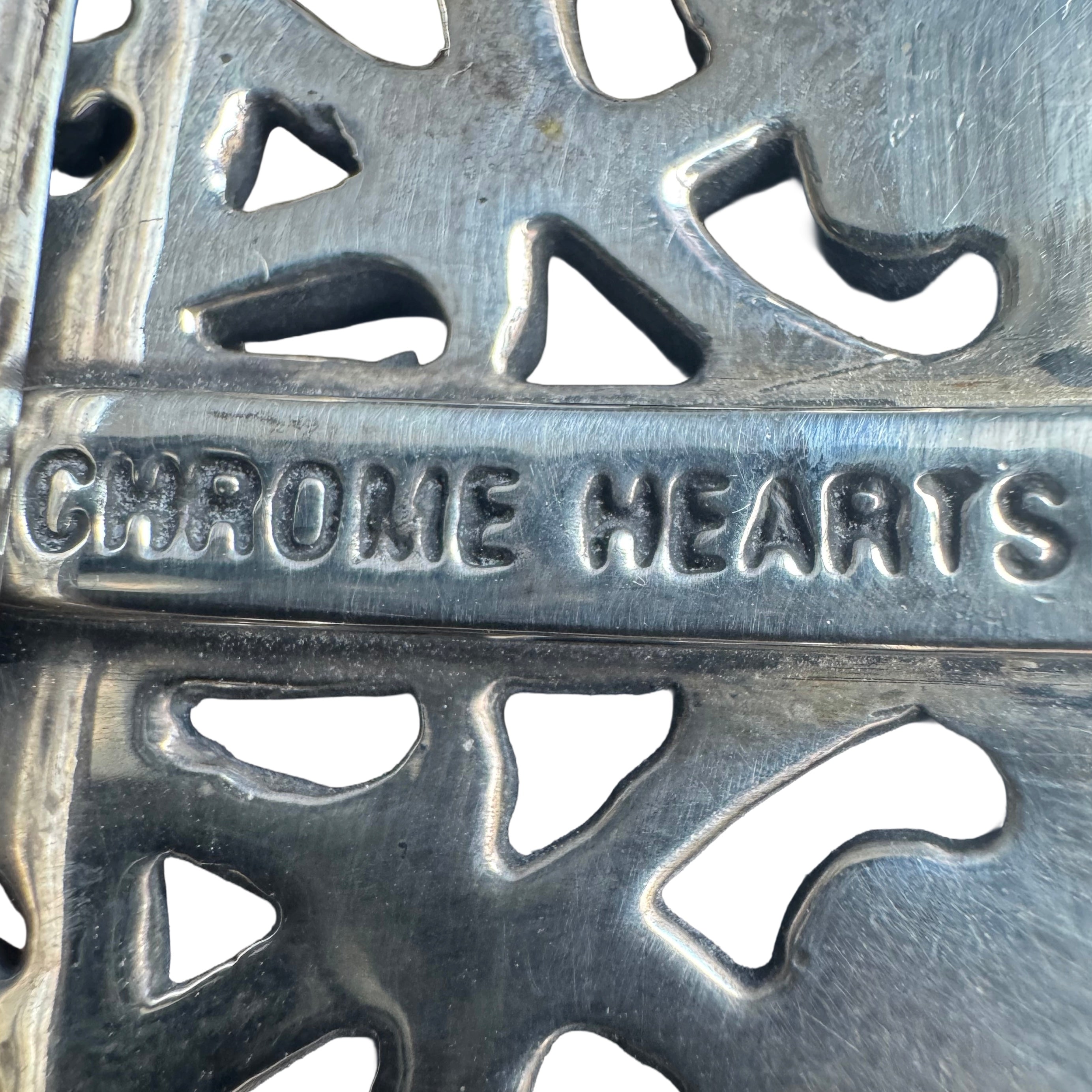 Chrome Hearts Silver 1.5 Inch Oval Buckle