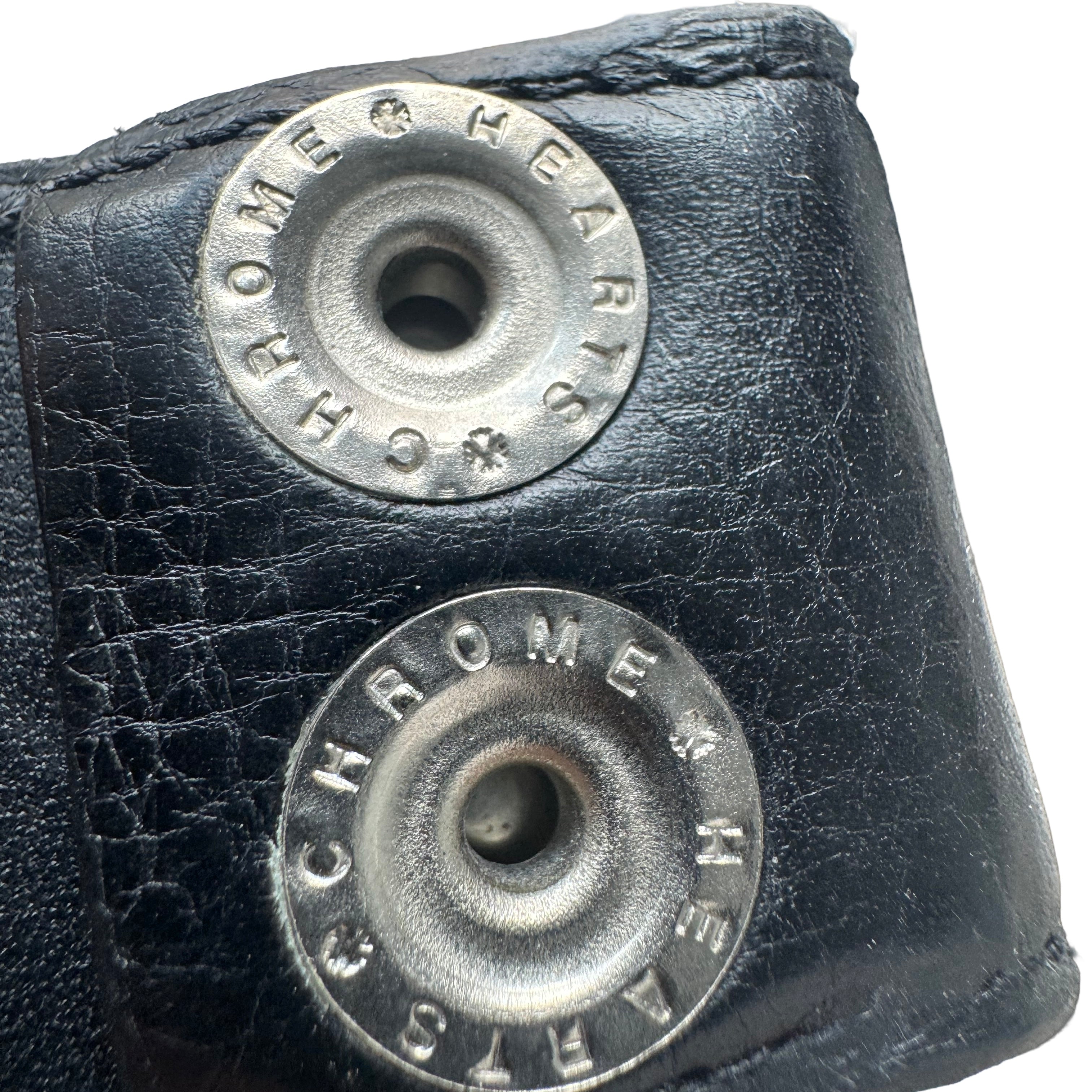 Chrome Hearts Black Leather Belt Strap