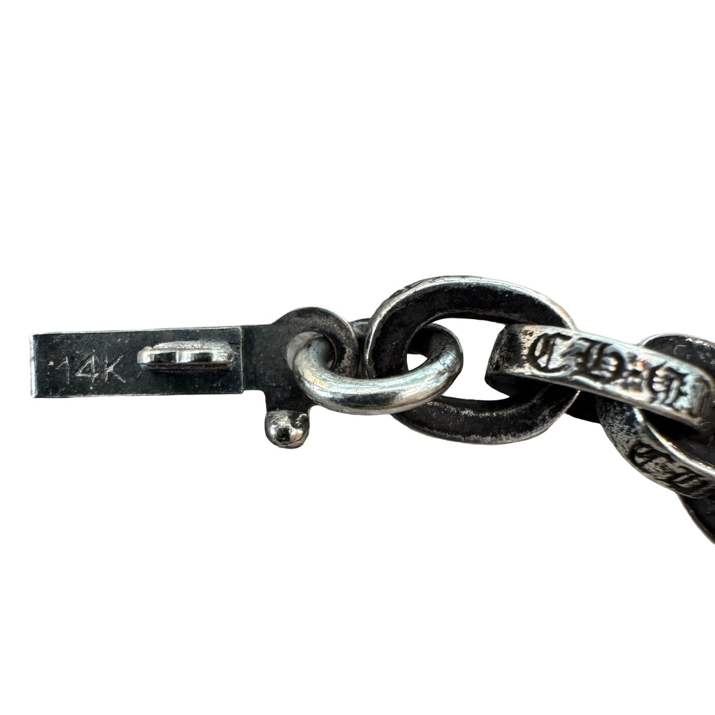Chrome Hearts Silver Paperchain Necklace (20 inch)