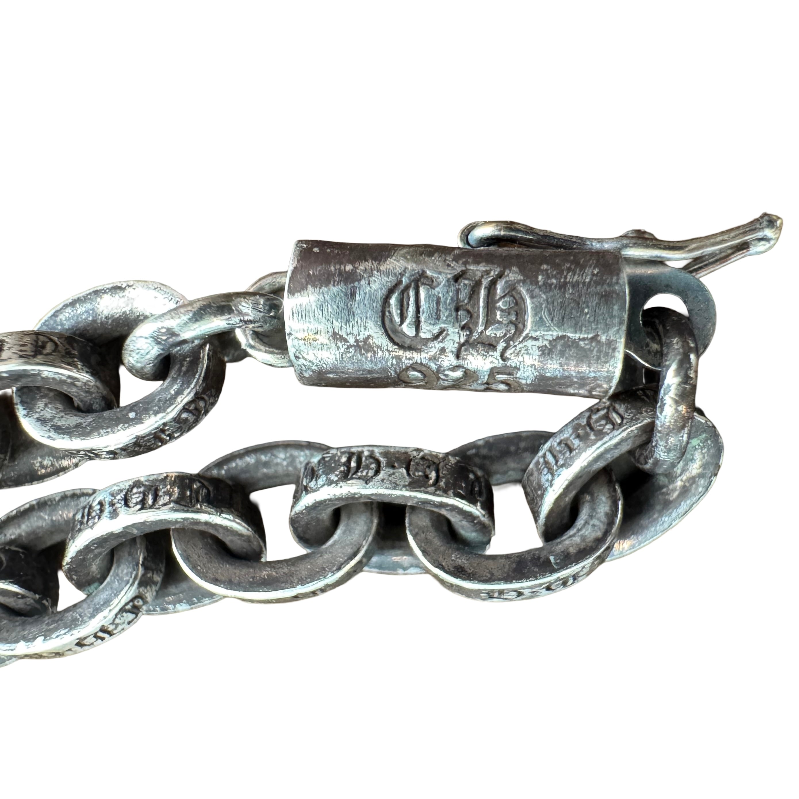 Chrome Hearts Silver Paper Chain Bracelet (7 Inch)