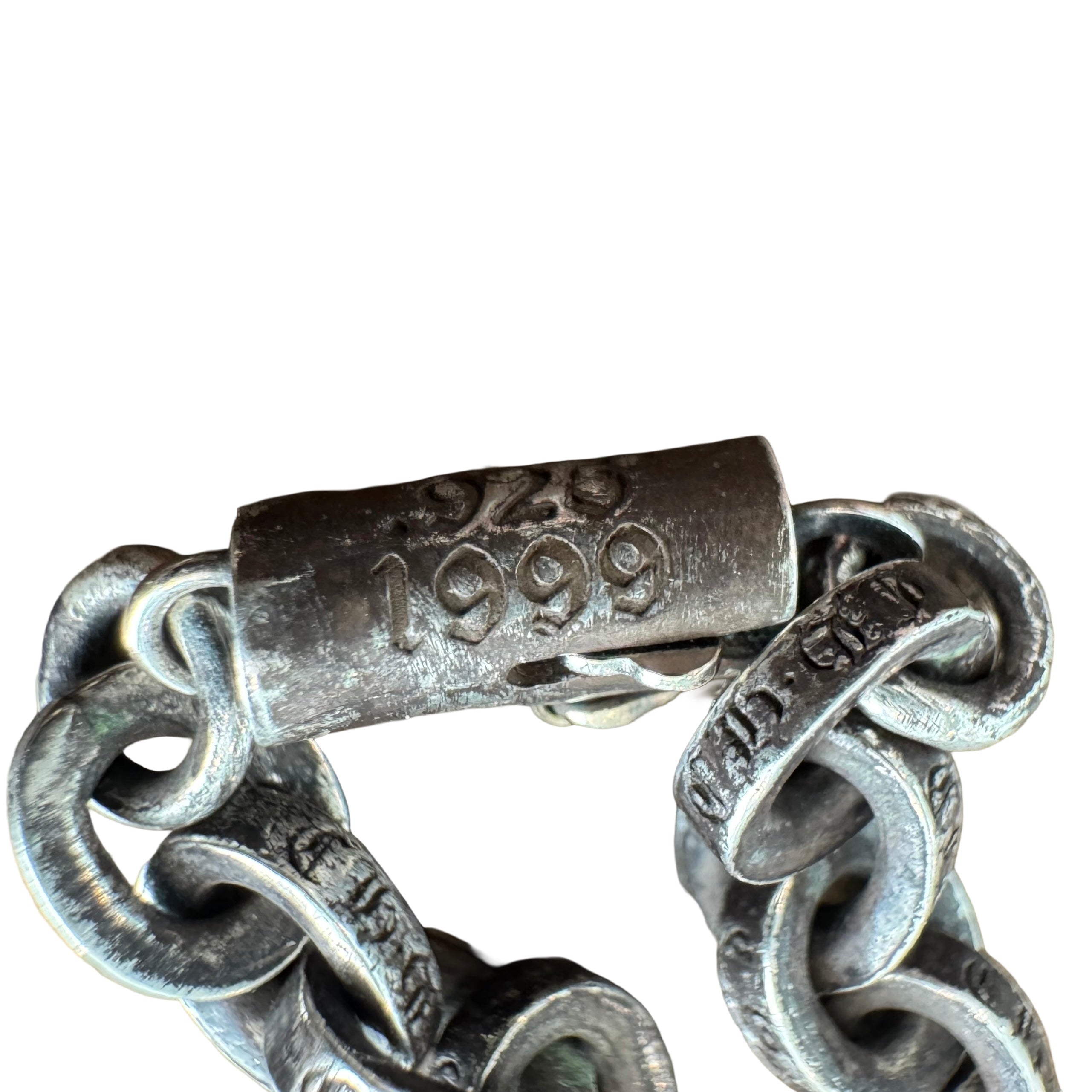 Chrome Hearts Silver Paper Chain Bracelet (7 Inch)