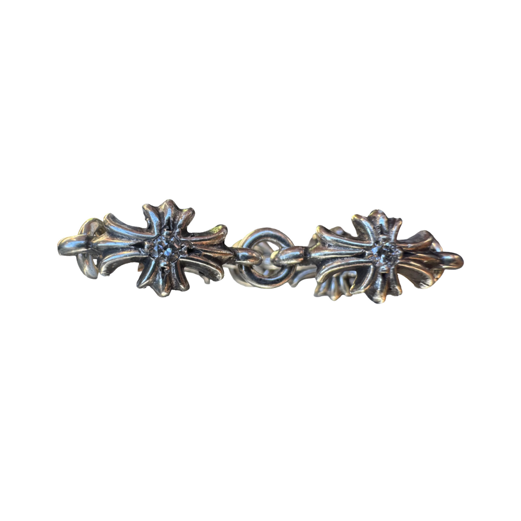 Chrome Hearts Diamond Tiny E ring - Size 5