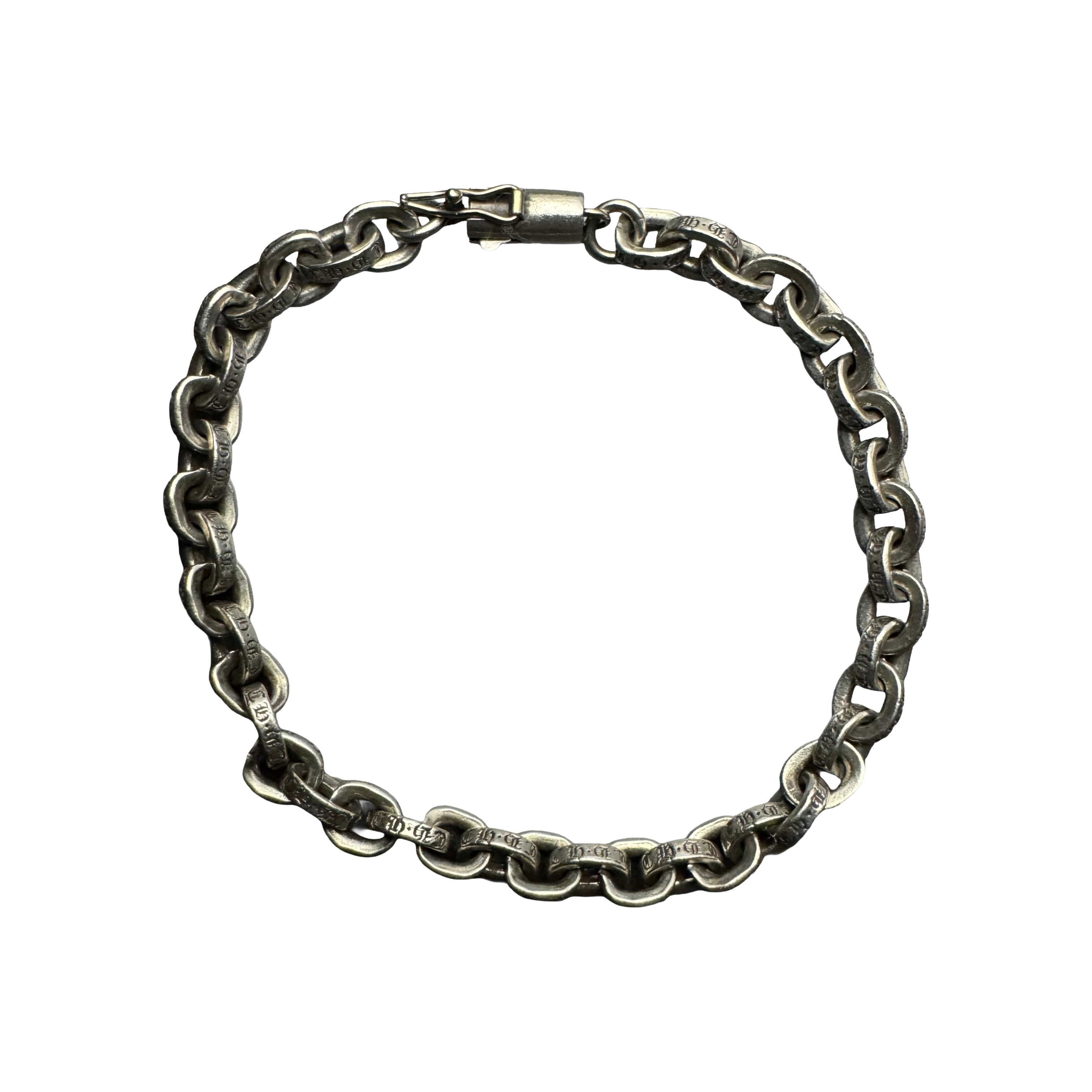 Chrome Hearts Silver Paper Chain Bracelet - 7 Inch
