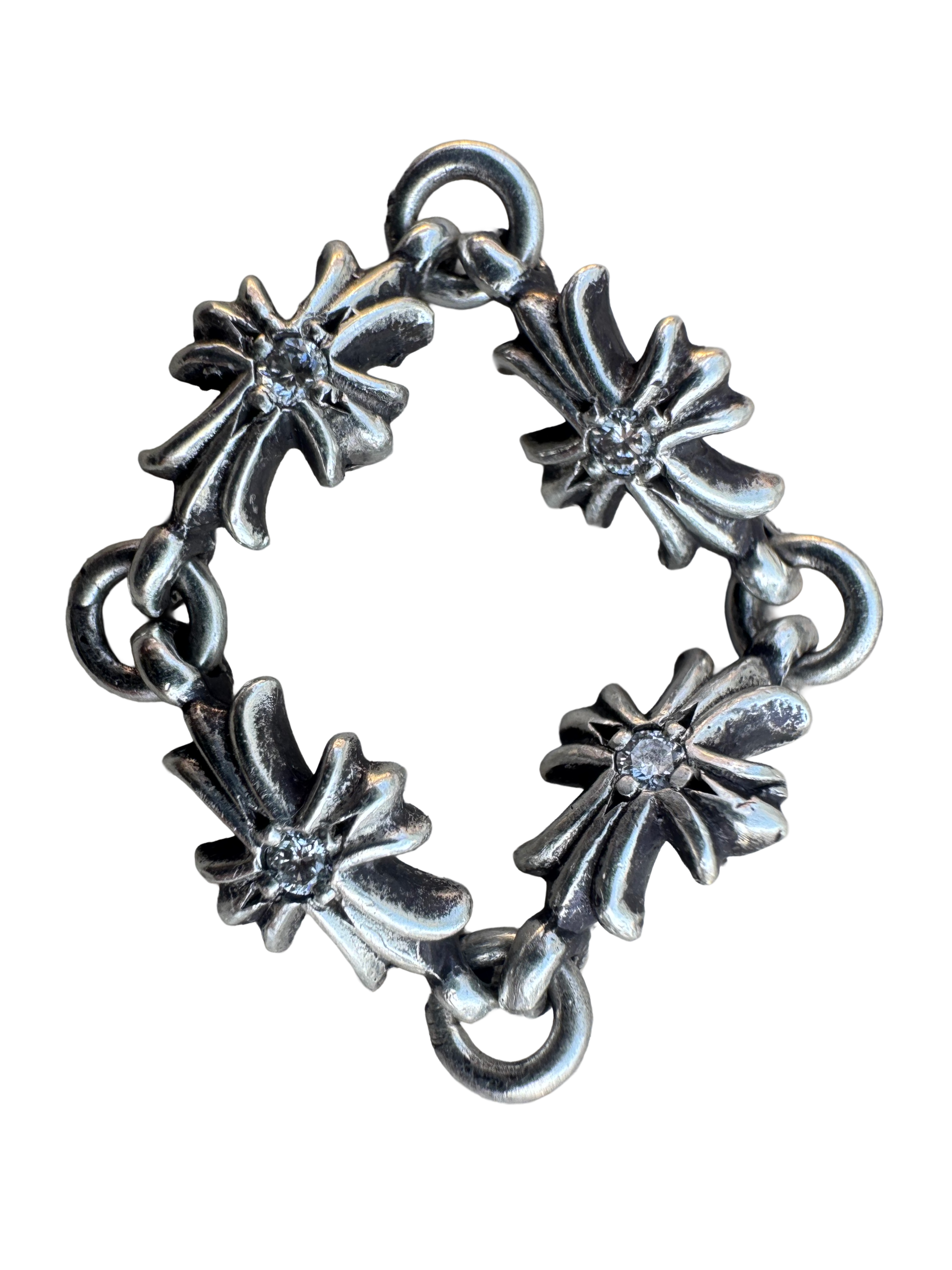 Chrome Hearts Diamond Tiny E ring - Size 5