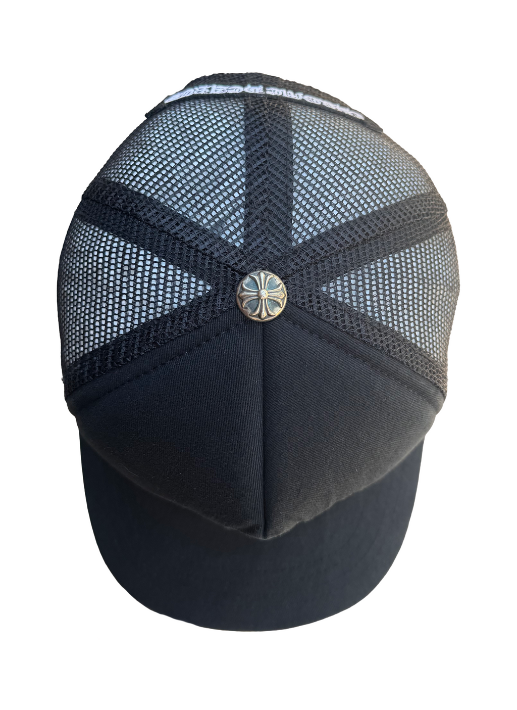 Chrome Hearts Black on Black Cemetery Trucker Hat
