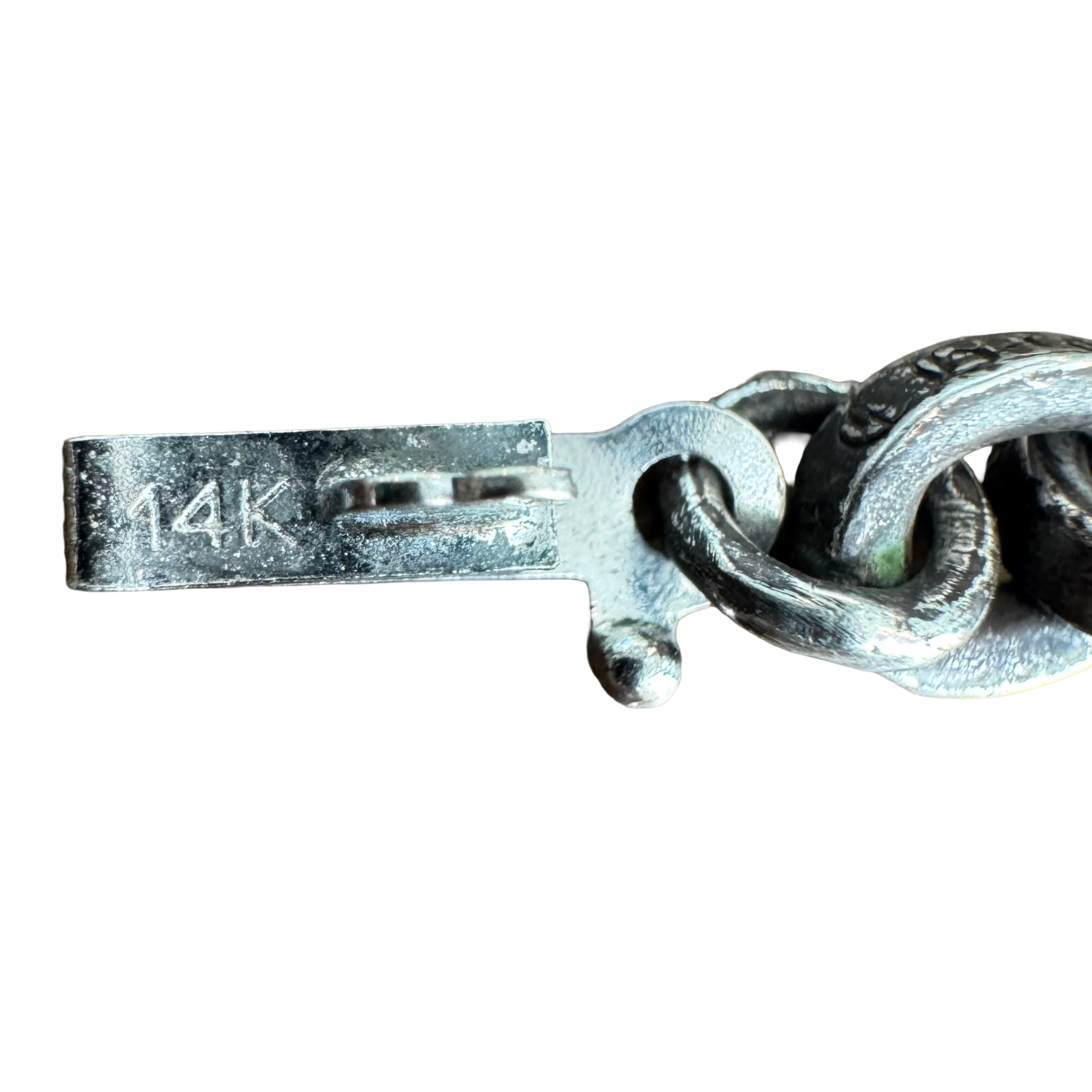 Chrome Hearts Silver Paper Chain Bracelet (7 Inch)