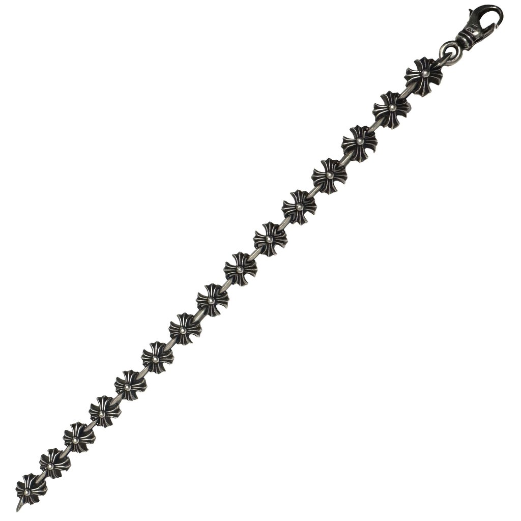 Chrome Hearts 15-Link Silver Plus Bracelet