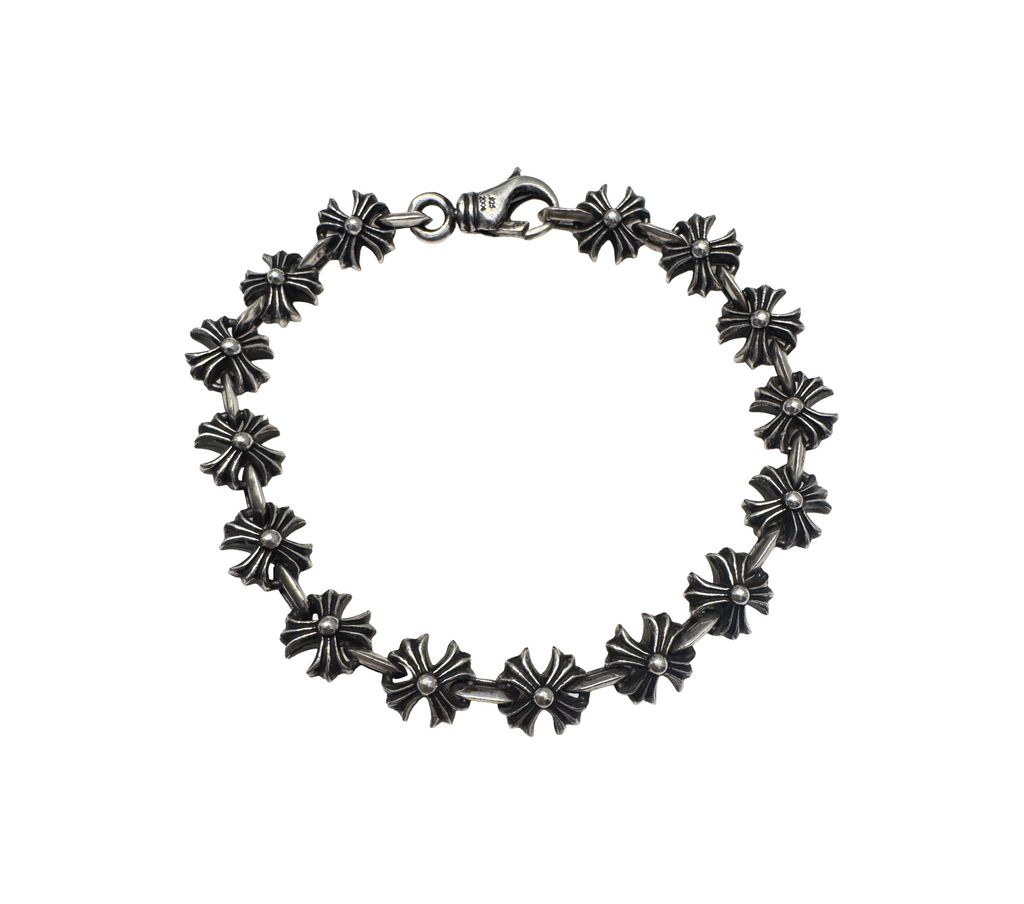Chrome Hearts 15-Link Silver Plus Bracelet