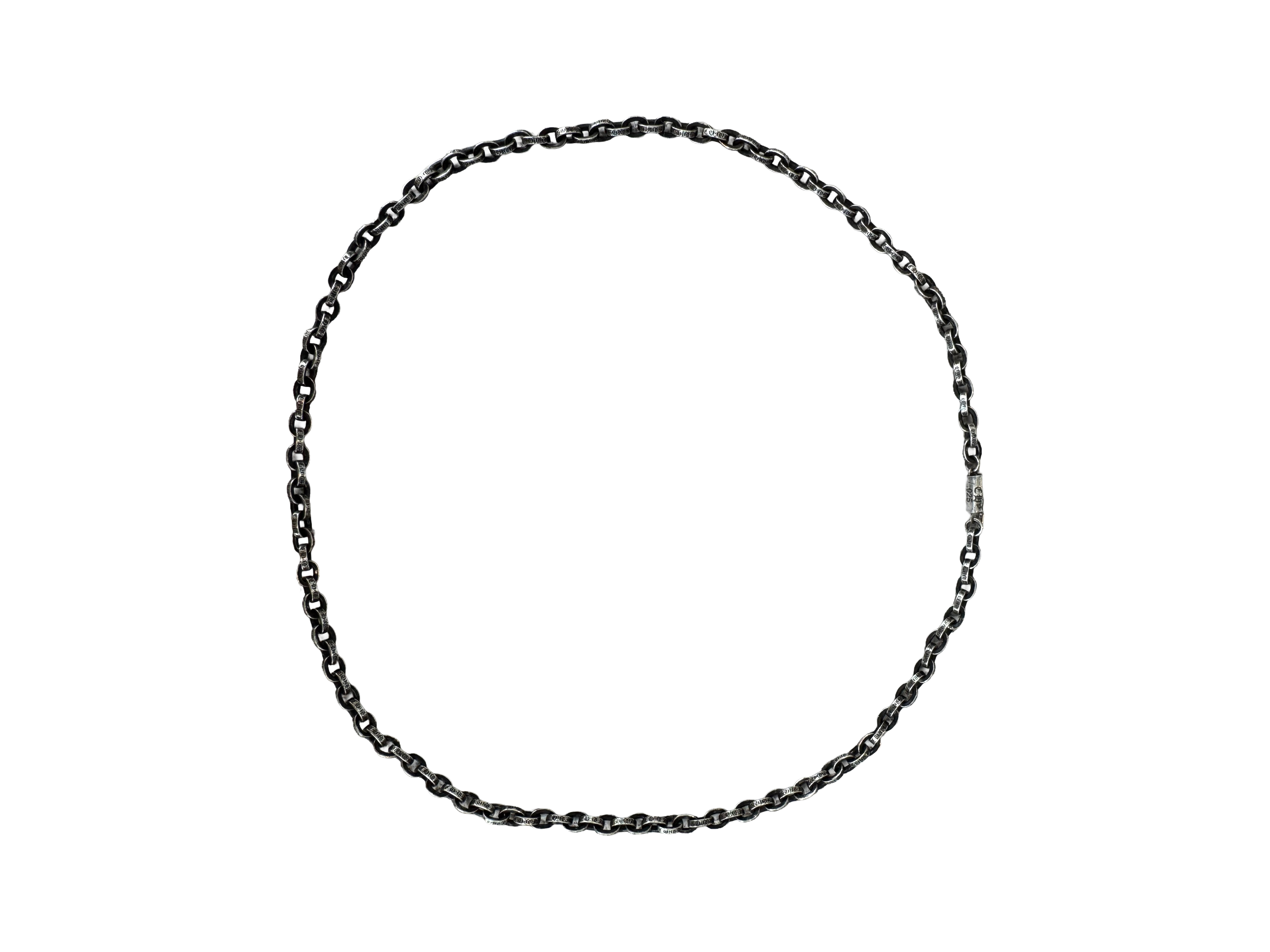 Chrome Hearts Silver Paperchain Necklace (20 inch)